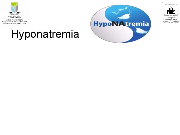 Hyponatremia 