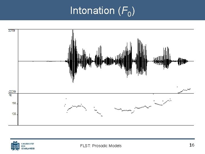 Intonation (F 0) FLST: Prosodic Models 16 