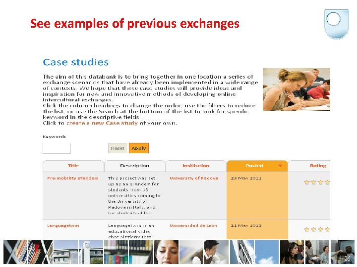See examples of previous exchanges 26 
