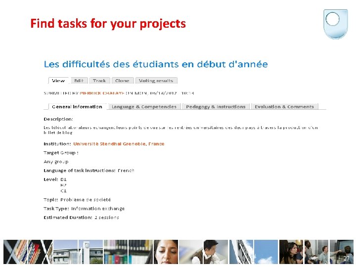 Find tasks for your projects 27 