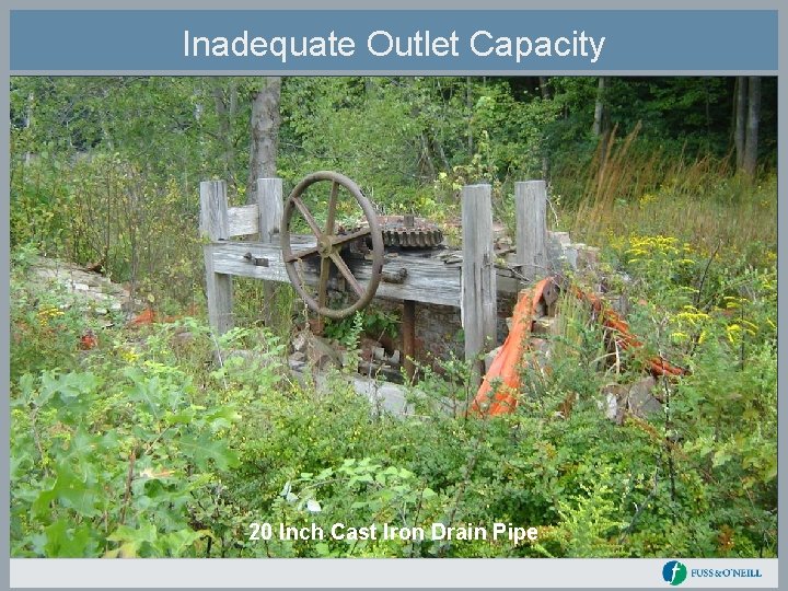 Inadequate Outlet Capacity 20 Inch Cast Iron Drain Pipe 