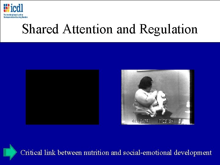 Shared Attention and Regulation Critical link between nutrition and social-emotional development 