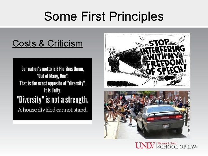 Some First Principles Costs & Criticism 