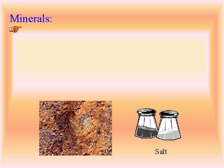 Minerals: Salt 