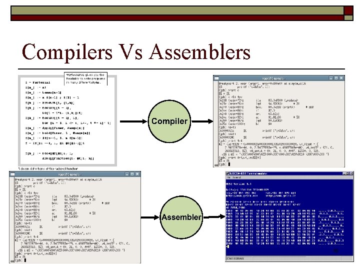 Compilers Vs Assemblers 16 