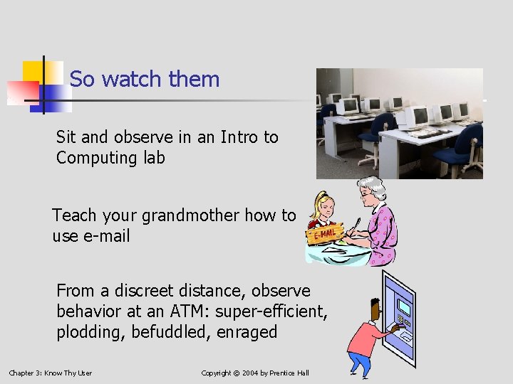 So watch them Sit and observe in an Intro to Computing lab Teach your