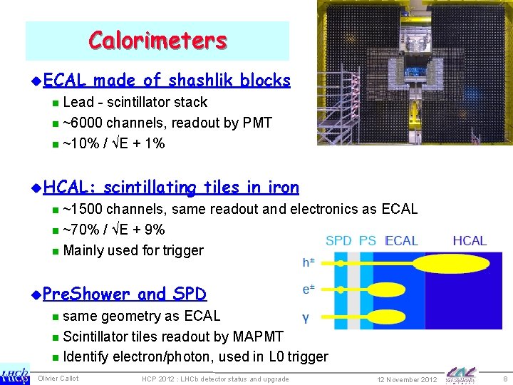 Calorimeters u. ECAL made of shashlik blocks n Lead - scintillator stack n ~6000