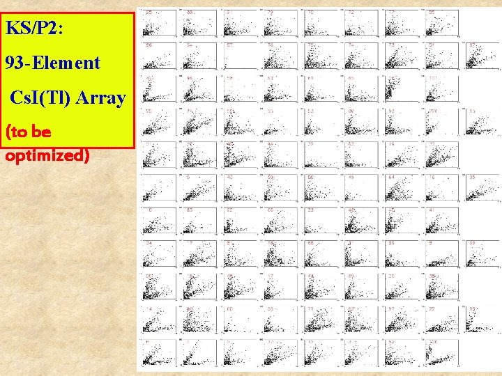 KS/P 2: 93 -Element Cs. I(Tl) Array (to be optimized) 