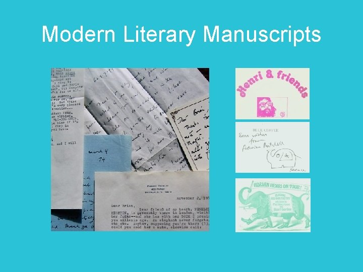 Modern Literary Manuscripts 