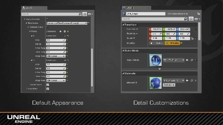 Default Appearance Detail Customizations 