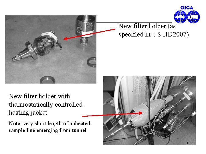 New filter holder (as specified in US HD 2007) New filter holder with thermostatically