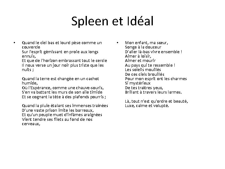 Spleen et Idéal • Quand le ciel bas et lourd pèse comme un couvercle