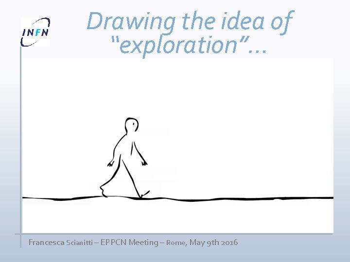 Drawing the idea of “exploration”… Francesca Scianitti – EPPCN Meeting – Rome, May 9