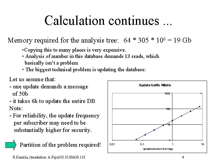 Calculation continues. . . Memory required for the analysis tree: 64 * 305 *