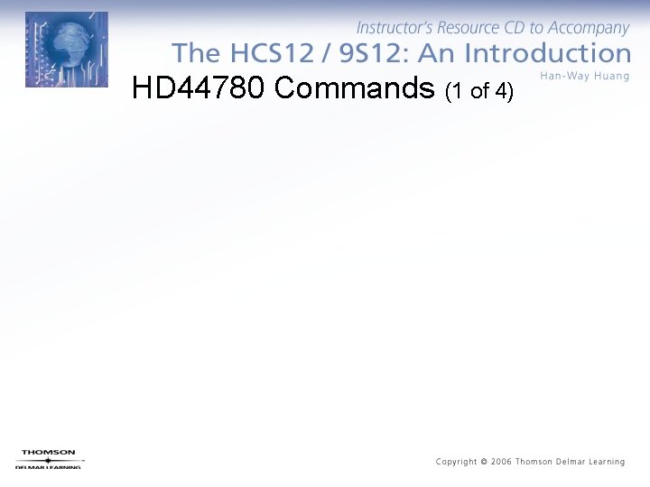 HD 44780 Commands (1 of 4) 