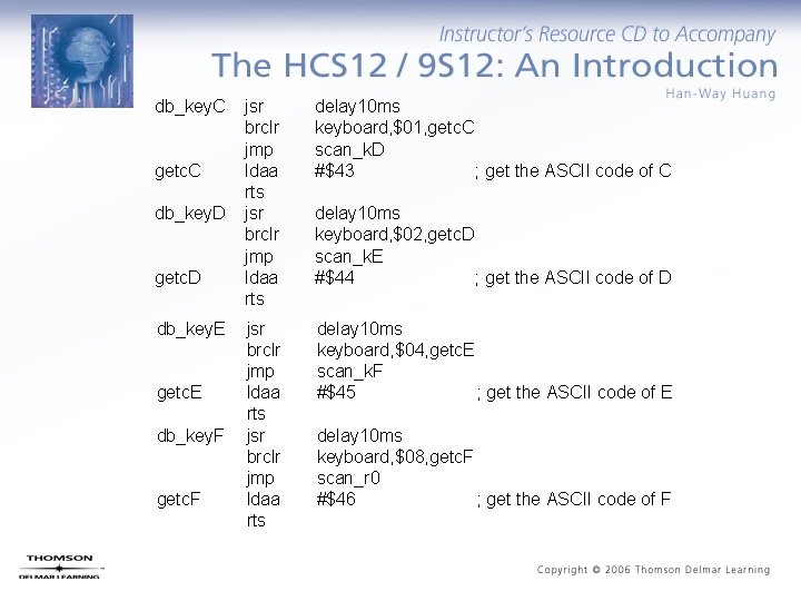 db_key. C getc. C db_key. D getc. D db_key. E getc. E db_key. F