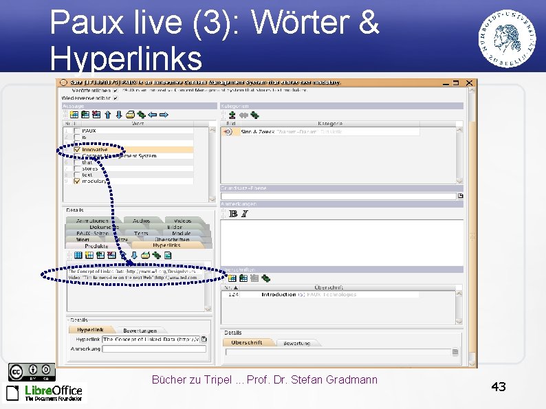 Paux live (3): Wörter & Hyperlinks Bücher zu Tripel. . . Prof. Dr. Stefan