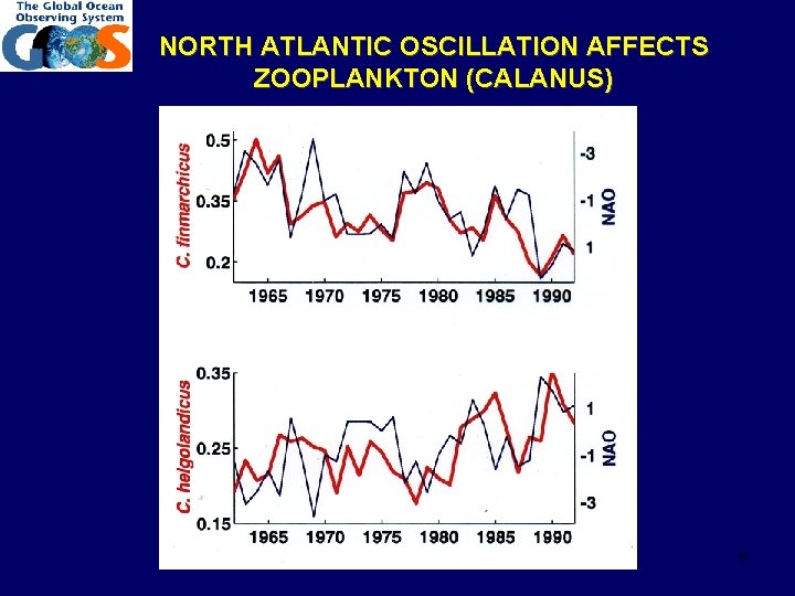 NORTH ATLANTIC OSCILLATION AFFECTS ZOOPLANKTON (CALANUS) 8 