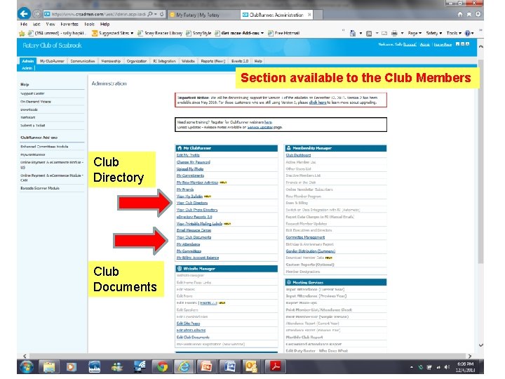 Section available to the Club Members Club Directory Club Documents 43 