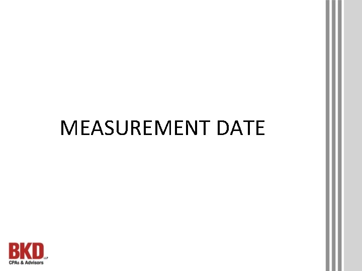 MEASUREMENT DATE 