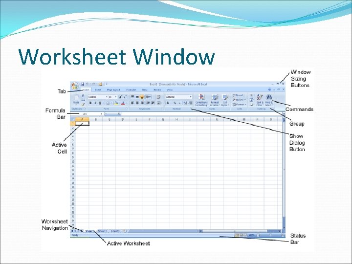 Worksheet Window 