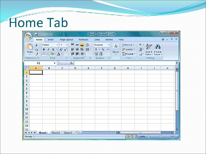 Home Tab 