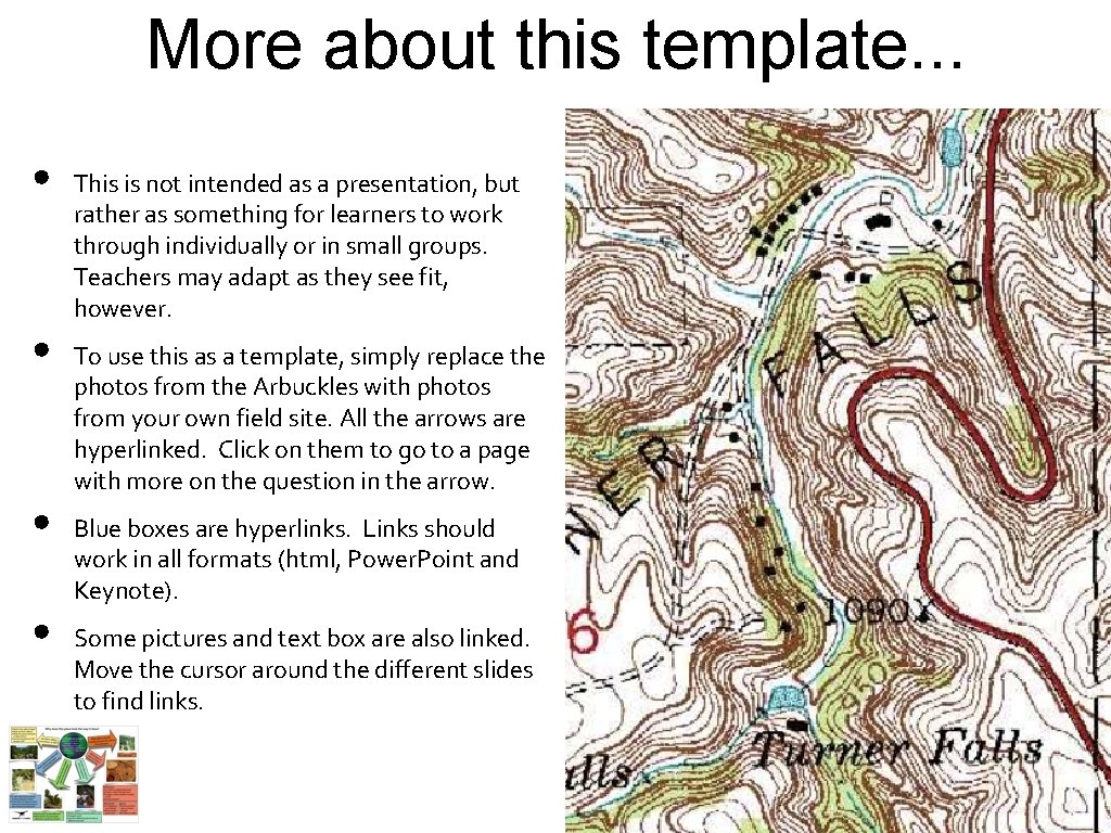 More about this template. . . • • This is not intended as a