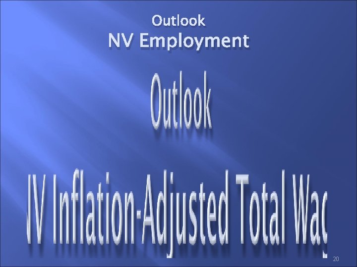 Outlook NV Employment 20 