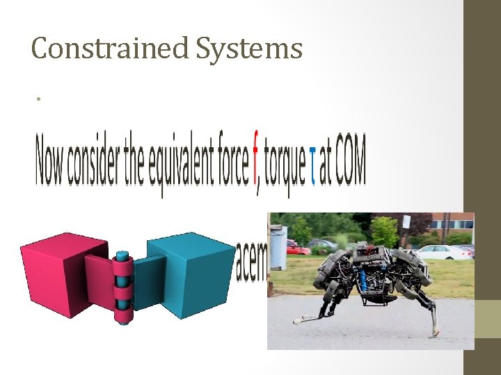 Constrained Systems • 