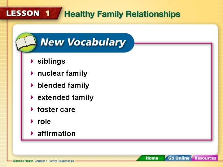 siblings nuclear family blended family extended family foster care role affirmation 