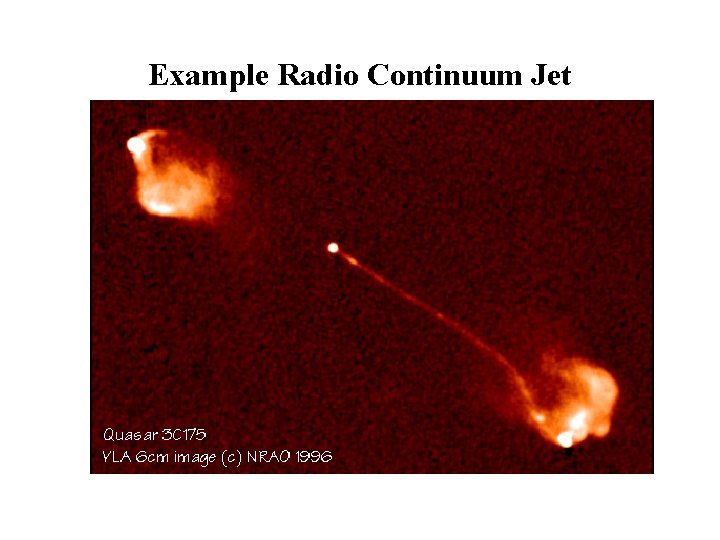 Example Radio Continuum Jet 