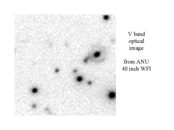 The De Propris Structure V band optical image from ANU 40 inch WFI 