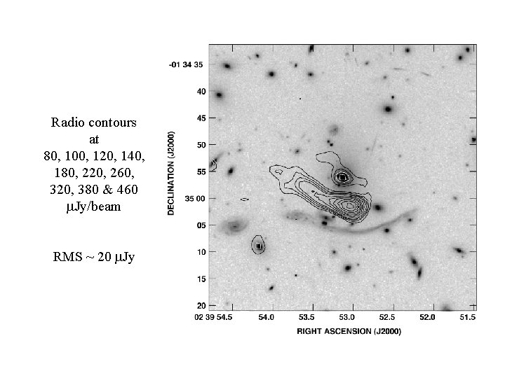 Radio Arc Radio contours at 80, 100, 120, 140, 180, 220, 260, 320, 380