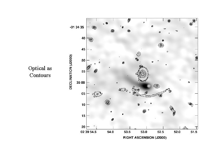 Radio Arc Optical as Contours 