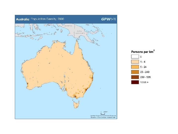 Population Density – Australia 