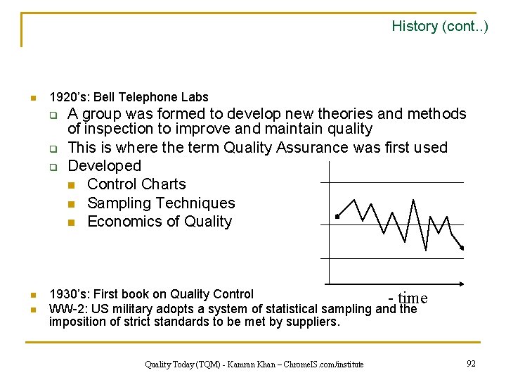 History (cont. . ) n 1920’s: Bell Telephone Labs q q q n n