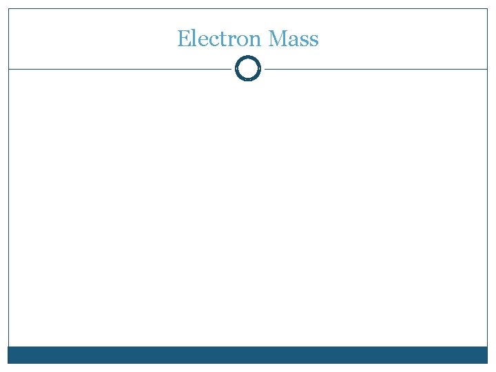 Electron Mass 