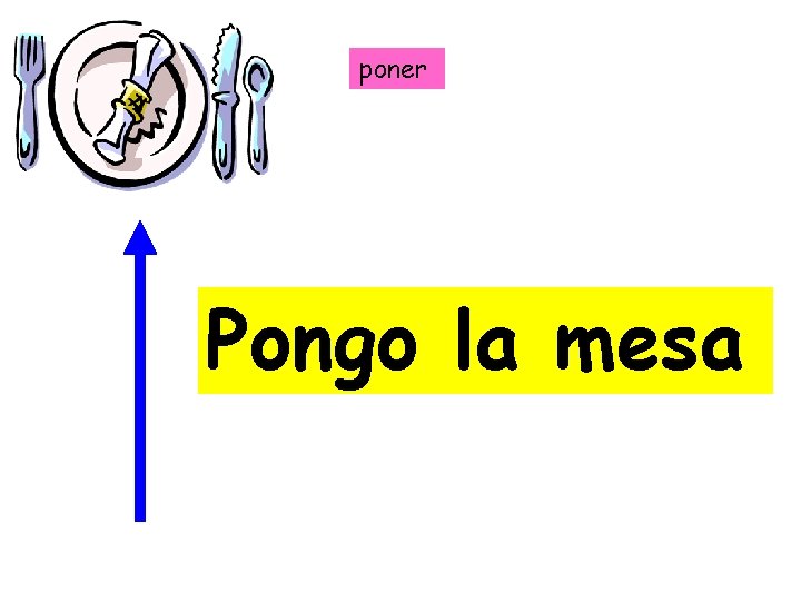 poner Pongo la mesa 