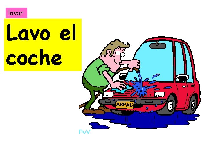 lavar Lavo el coche 