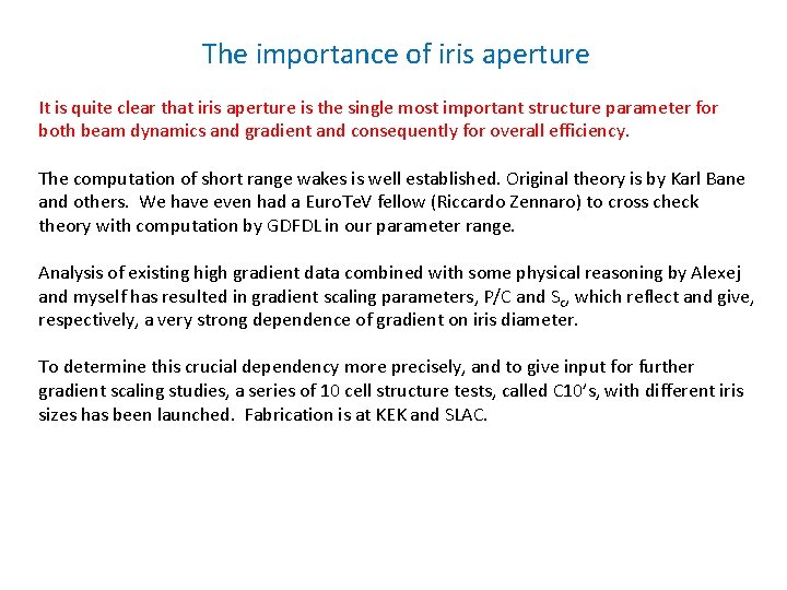 The importance of iris aperture It is quite clear that iris aperture is the