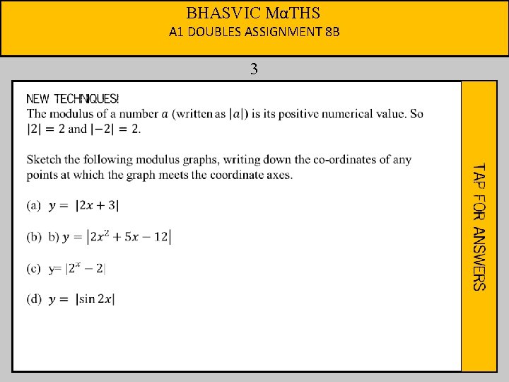 BHASVIC MαTHS A 1 DOUBLES ASSIGNMENT 8 B 3 