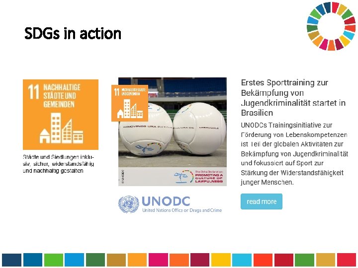 SDGs in action 