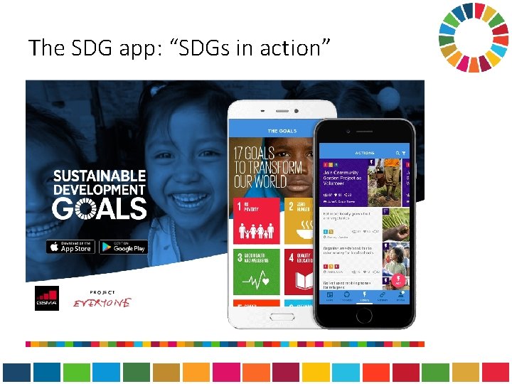 The SDG app: “SDGs in action” 