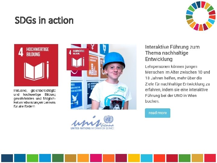 SDGs in action 