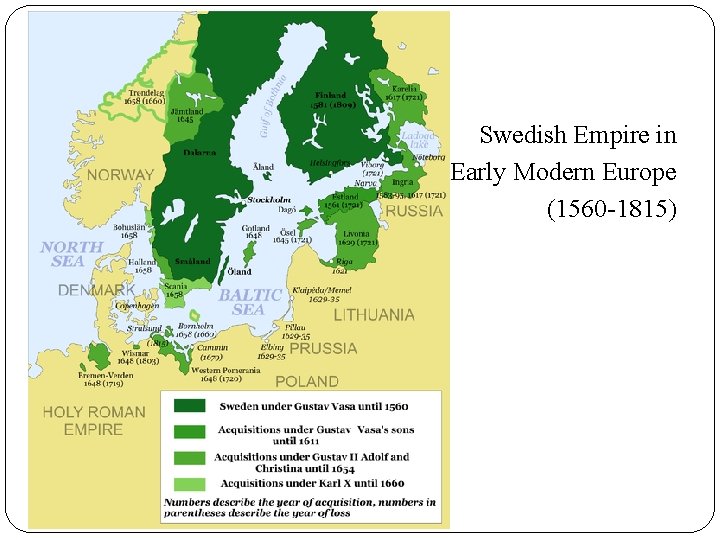 Swedish Empire in Early Modern Europe (1560 -1815) 