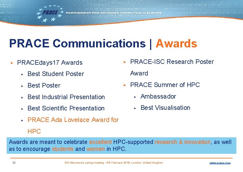 PRACE Communications | Awards ▶ PRACEdays 17 Awards ▶ PRACE-ISC Research Poster Award ▶