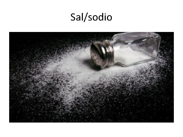 Sal/sodio 