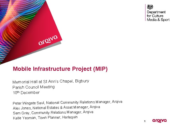 Mobile Infrastructure Project (MIP) Memorial Hall at St Ann’s Chapel, Bigbury Parish Council Meeting