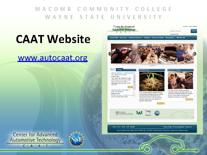 CAAT Website www. autocaat. org 