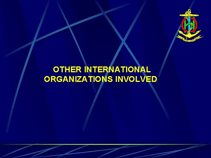 OTHER INTERNATIONAL ORGANIZATIONS INVOLVED: 